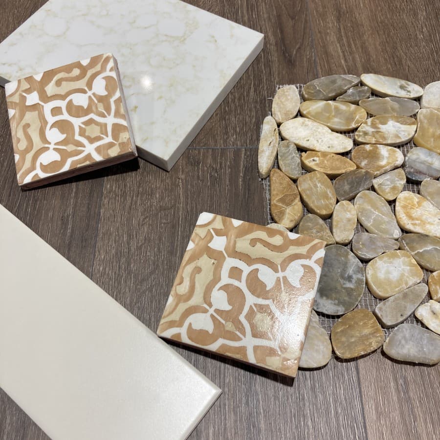 Neutral Sunset tile mood board